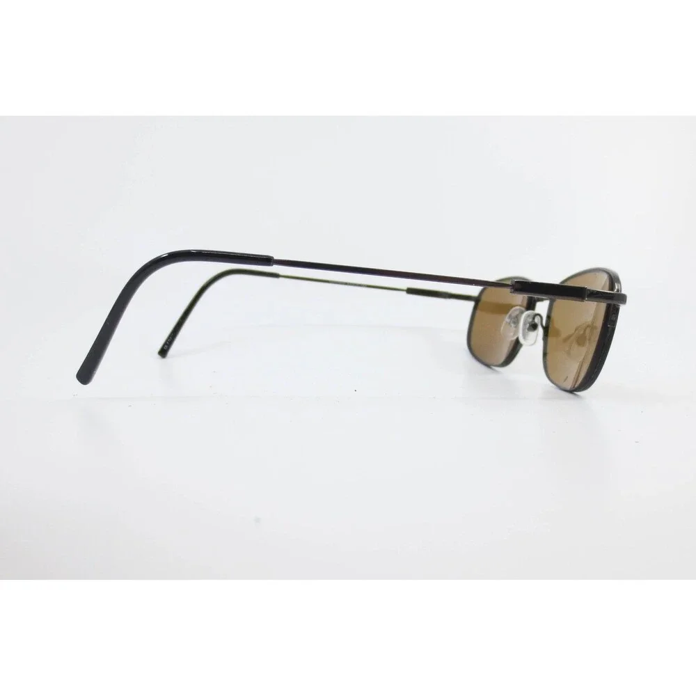 FX6 Capri Gunmetal Rectangular Eyeglass Frames 53-20-145 Demo Lenses